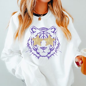 Tigers Sweatshirt, Preppy Tiger Sweatshirt, Tigers Spirit Shirt, Tigers Football, Tigers Mascot Sweatshirt, Tigers Spirit Sweatshirt