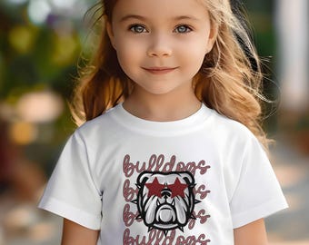 Bulldogs Shirt for Toddler, Toddler Bulldogs Shirt, Toddler Spirit TShirt, Bulldogs Game Day, Bulldogs Toddler Tee, Bulldogs Mascot Shirt