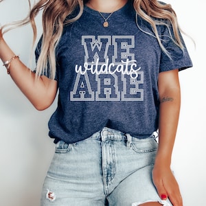Wildcats Shirt, Teacher T-Shirt, Wildcat T Shirt, Unisex Tee, Team Mascot Shirt, Wildcats Football, Game Day Tee, Wildcats School Spirit