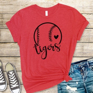 Tigers Shirt, Tigers Baseball Shirt, Tigers Softball T-Shirt, Tigers Team Shirt, Tigers School Spirit Shirt, Tigers Mom Spirit Shirt