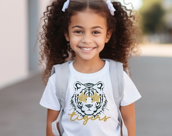 Tigers Shirt for kids, Youth Tigers Shirt, School Spirit TShirt, Mascot Shirt, Tigers Kids Tee, Youth Shirt, Tigers Mascot Shirt, Spirit Tee