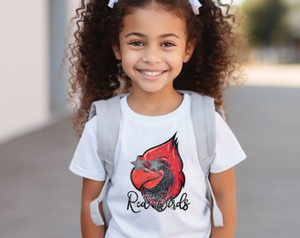 Cardinals Shirt for kids, Youth Cardinals Shirt, School Spirit TShirt, Mascot Shirt, Cardinals Kids Tee, Youth Shirt, Cardinals Mascot Shirt