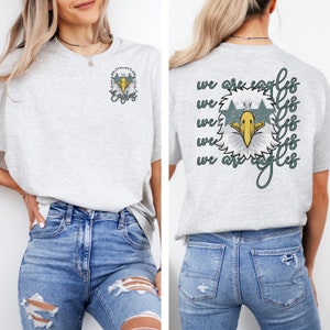Eagle Shirt, Preppy Eagle Shirt, School Spirit TShirt, Mascot Shirt, Eagle Football Shirt, Eagles Mom Shirt, Eagles Team Spirit