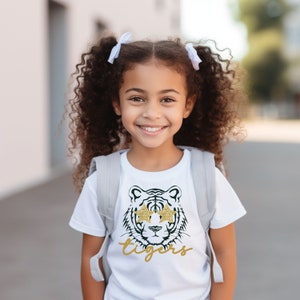Tigers Shirt for kids, Youth Tigers Shirt, School Spirit TShirt, Mascot Shirt, Tigers Kids Tee, Youth Shirt, Tigers Mascot Shirt, Spirit Tee