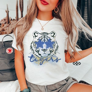 Tigers Shirt, Preppy Tigers Shirt, Tigers Spirit Shirt, Tigers Football, Tiger Mascot Shirt, Tigers Fan Shirt, Tigers School Spirit Tee