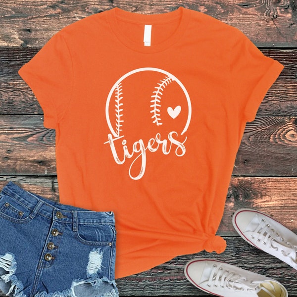 Tigers Shirt, Tigers Baseball Shirt, Tigers Softball T-Shirt, Tigers Team Shirt, Tigers School Spirit Shirt, Tigers Mom Spirit Shirt