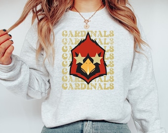 Cardinals Sweatshirt, School Spirit Sweater, Cardinals Mom Shirt, Cardinals Football Sweatshirt, Game Day Sweatshirt, Cardinals Shirt