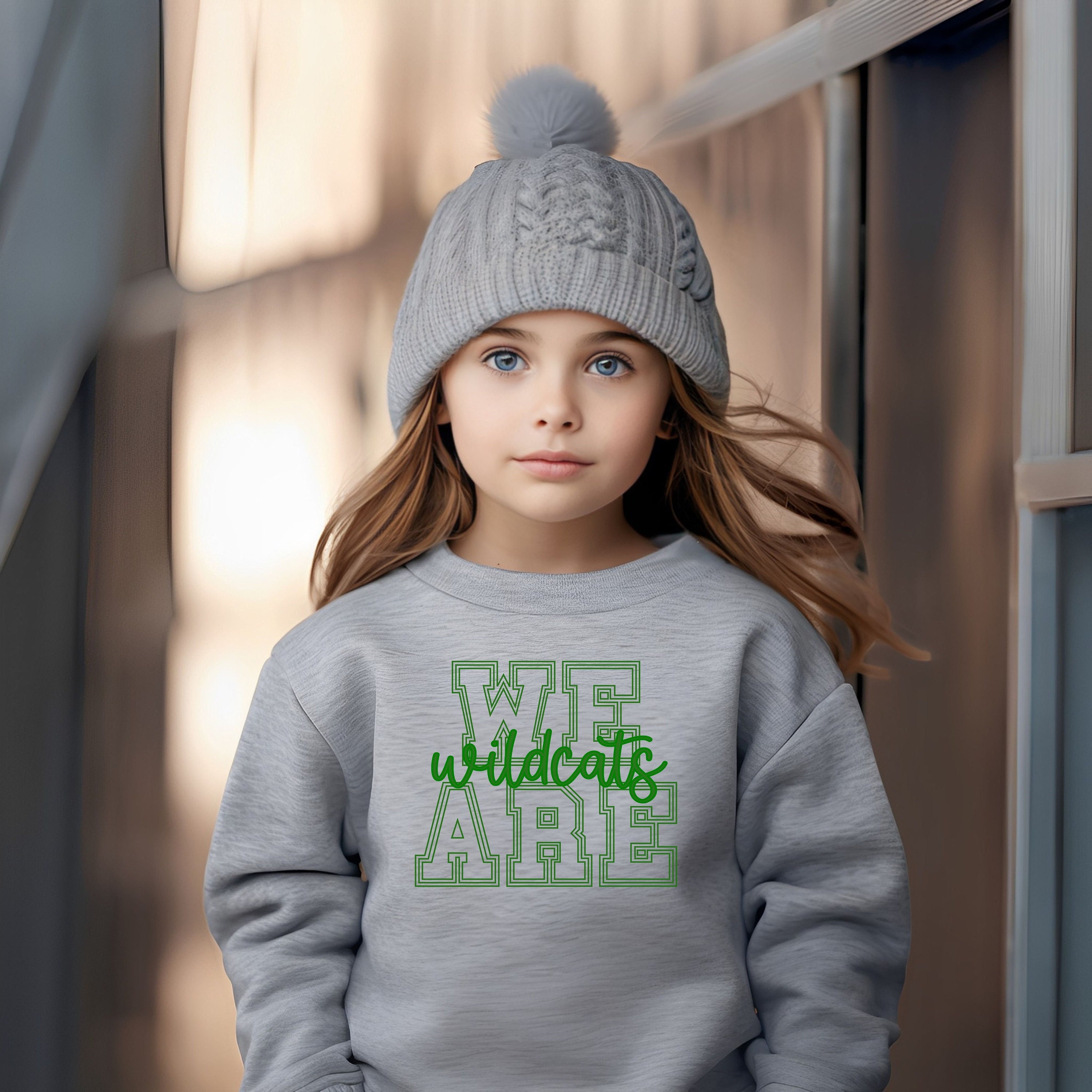 Kids Wildcat Sweatshirt, Youth Wildcat Sweatshirt, Kid School Spirit Sweater, Mascot Shirt, Kids Wildcat Mascot Sweatshirt, Wildcat Football