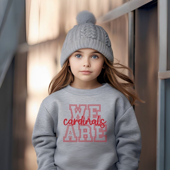 Kids Cardinal Sweatshirt Youth Cardinal Sweatshirt Kid School