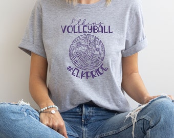 Volleyball Shirt, Volleyball Team Shirt, Volleyball Fan Gift, Volleyball Coach Tee, Game Day Apparel, Sports Graphic Tee, Shirts for Women