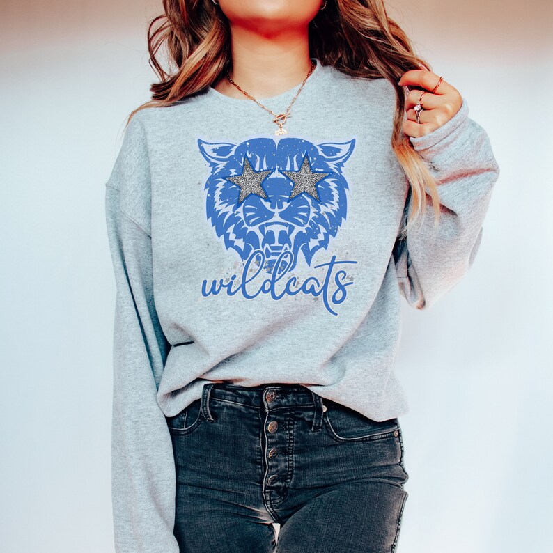 Dual-colored Jenison Wildcats Crewneck Sweatshirt