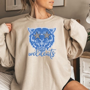 Scalloped Wildcats Sweater Top