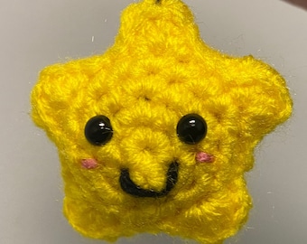 Handmade Amigurumi Star Keychain