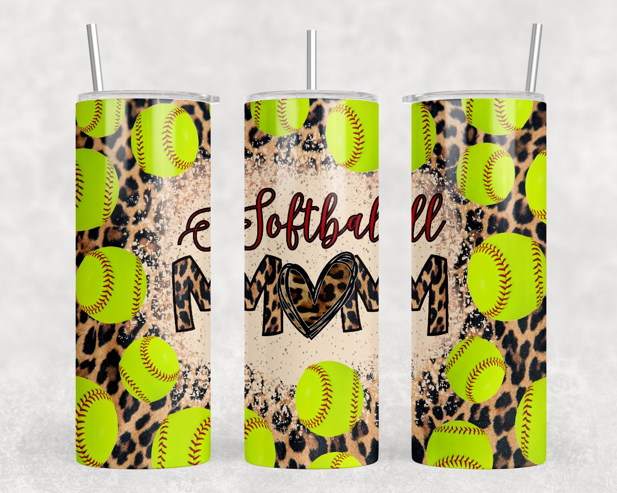 Softball Mom Tumbler Wrap PNG Digital Downloads. 20oz Tumbler Wraps. 5 ...