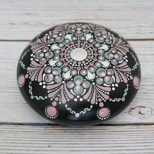 Handmade Painted Stone Mandala