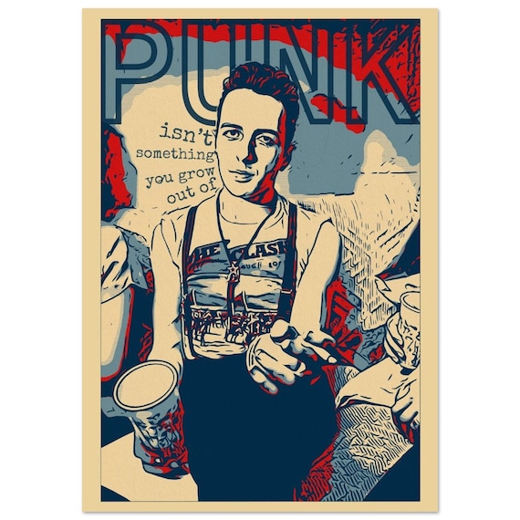 JOE STRUMMER | the Clash Inspired Music Print /// Punk