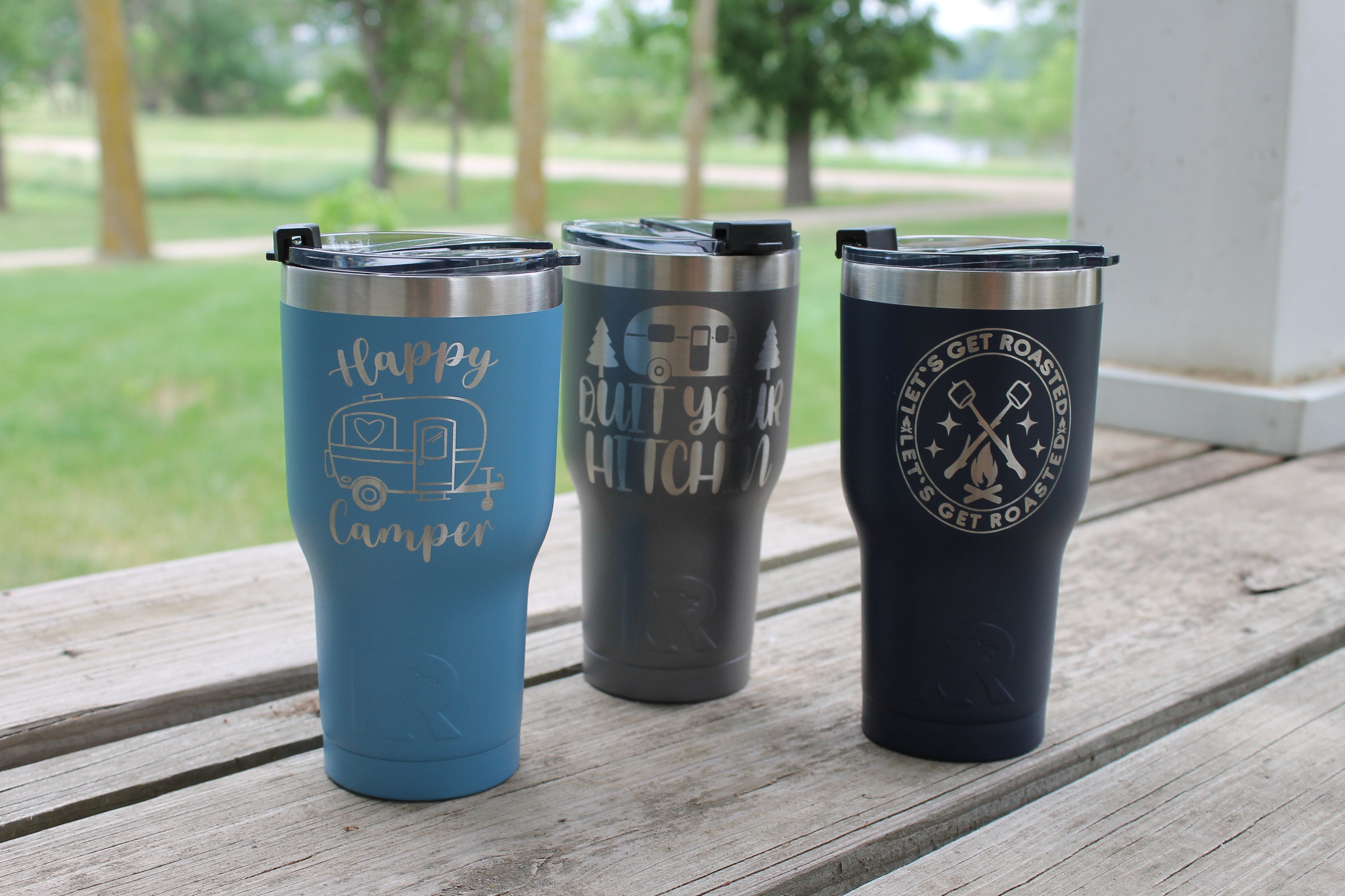 Personalized Camping 16oz Stainless Steel Mug, Design: OD1 - Everything  Etched