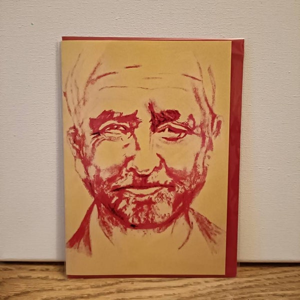 Original art work printed on to greeting cards. Solidarity. Jeremy Corbyn.