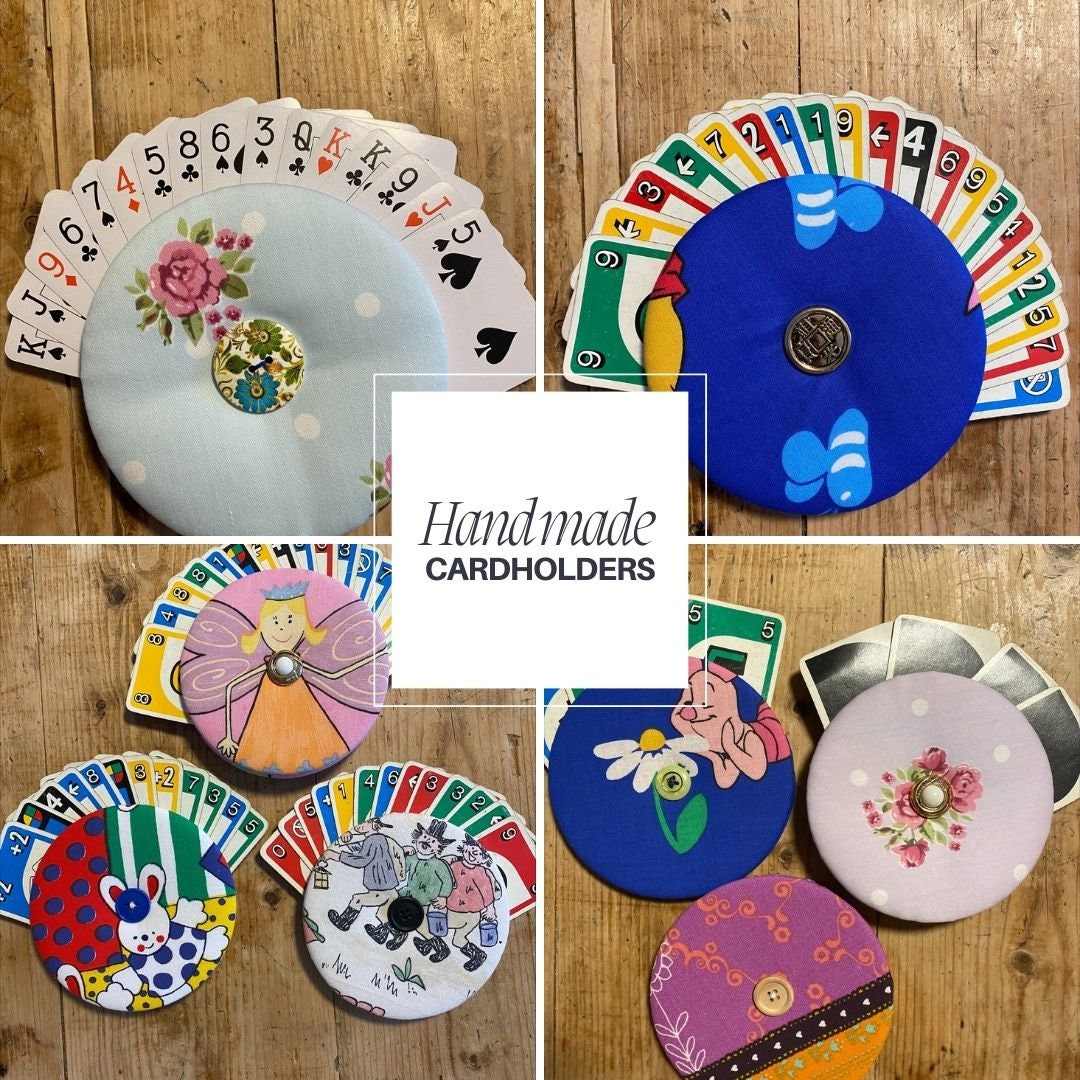 Handmade Playing Card Holders Fabric for Children Elderly and Etsy