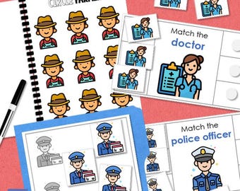 Empregos, Ocupações, Carreiras Temáticas, Aprendizagem SEM ERROS, Tarefas de Trabalho ou Tarefas de Classificação para Educação Especial