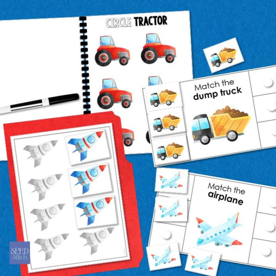 Transportation Errorless Learning Task Boxes, File Folders & More for ...