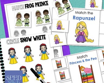 Atividades de aprendizagem sem erros de contos de fadas: caixa de tarefas de educação especial (download digital)