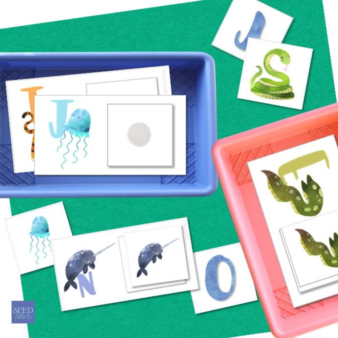 Animal Alphabet Matching Work Task for Special Education Autism Life ...