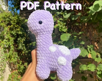 PATRÓN PDF A GANCHILLO: Dino a crochet