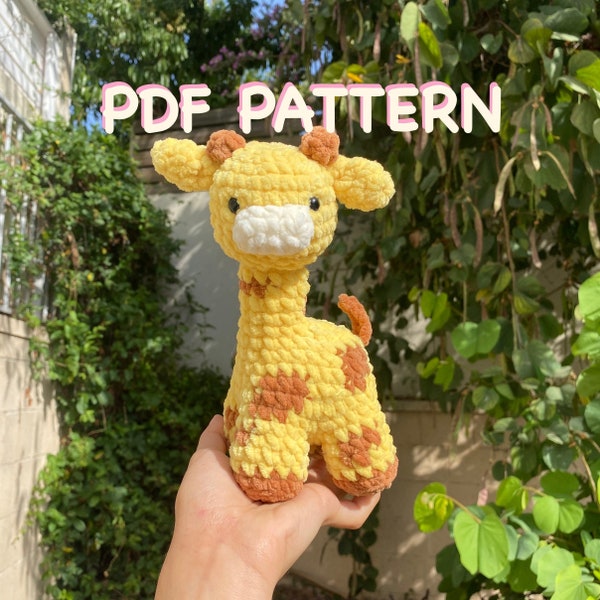 MODÈLE PDF AU CROCHET : Bébé Girafe