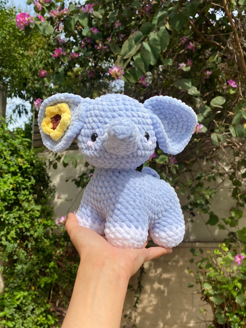 CROCHET PDF PATTERN: Elephant zdjęcie 6