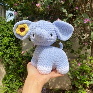 CROCHET PDF PATTERN: Elephant image 2