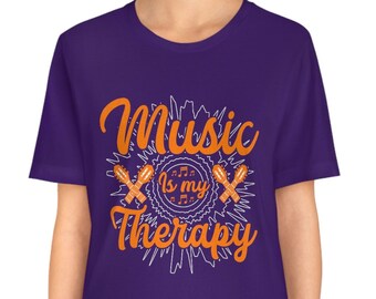 Music Is My Therapy T-Shirt: Musician Gift Tee