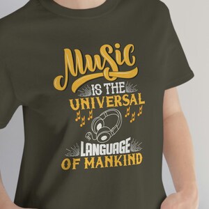 Music Is The Universal Language Of Mankind, Music T-shirt, music shirt, music tee, gift for musicians, shirts, music shirts