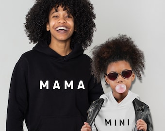Matching Mama & Mini Hoodie Set: Mother Daughter Gift