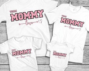 Family Shirt Mothers Day t shirt for Mommy Birthday Mommy and Me TShirt Mom Hat for Her Gift for Mothers Day Family Team T-Shirt Mom Hat