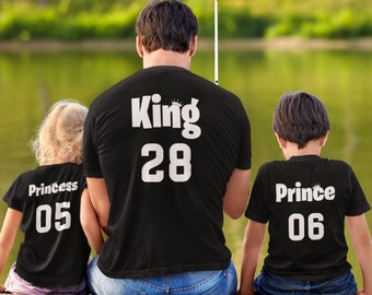 Matching Family T-Shirts | King, Queen, Prince, Princess