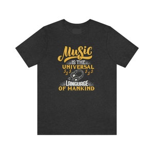 Music Is The Universal Language T-Shirt: Musician Gift Tee 画像 8