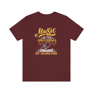 Music Is The Universal Language T-Shirt: Musician Gift Tee 画像 9