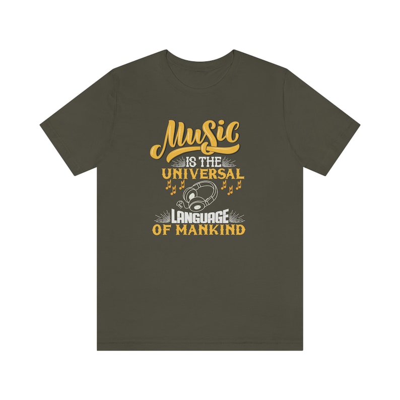 Music Is The Universal Language T-Shirt: Musician Gift Tee 画像 3