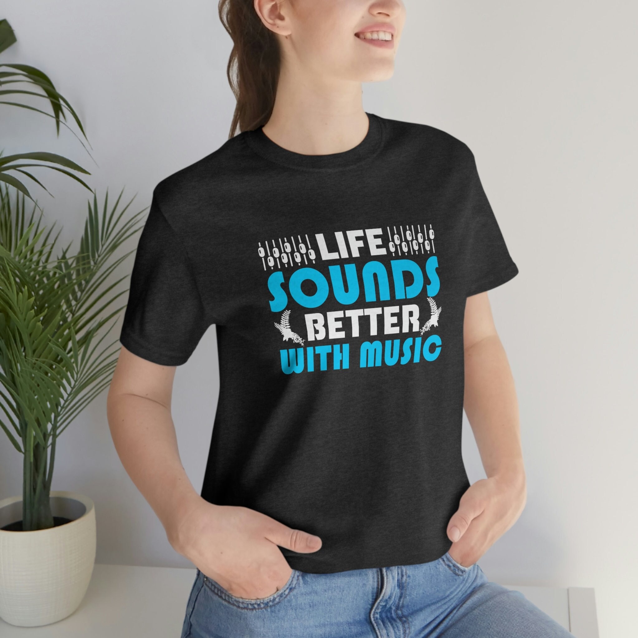 T-shirt Musicien 'La Vie Sans Musique Serait Plate' – Coton Bio – Message Drôle