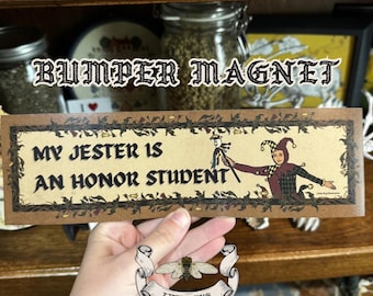 Medieval Jester Honor Student | Bumper Magnet