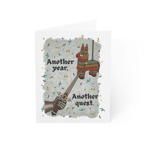 Medieval Birthday Card | blank inside, with envelope