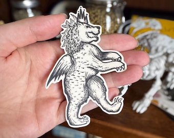 Medieval Fantasy Creature Sticker