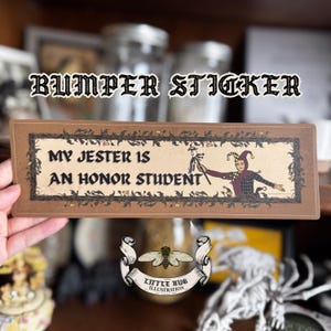 Medieval Jester Honor Student | Bumper Sticker