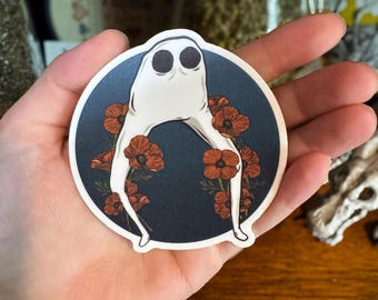 Fresno Nightcrawler Cryptid State Flower Sticker | matte, waterproof vinyl