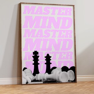 Taylor Mastermind Poster, Midnights Vintage Chess Print, Retro Checkmate, Swiftie Wall Decor, Digital Wall Art, Swiftie Poster, Swiftie Gift