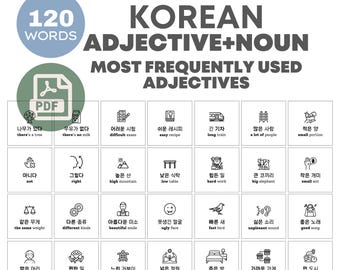 Beschreibende Worte | Adjektive | Alltägliche koreanische Wörter | Englische Sprache | koreanische Studie | Koreanisch lernen | Für Anfänger