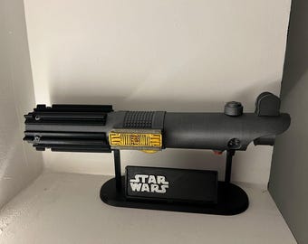 Empuñadura de sable de luz de Anakin Skywalker: impresa en 3D, pintada a mano y desgastada. Fabricada bajo pedido.