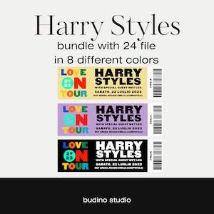 Harry Styles Love on Tour 2022-23 Ticket  Printable Ticket | Customized Love On Tour 23 Souvenir Ticket | Harry Styles Merch |