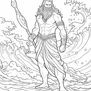 40 Piece Greek Mythology Coloring Book Collection